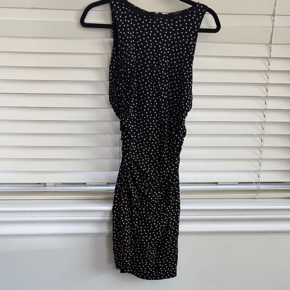 Ann Taylor sheath dress polkadot size 4